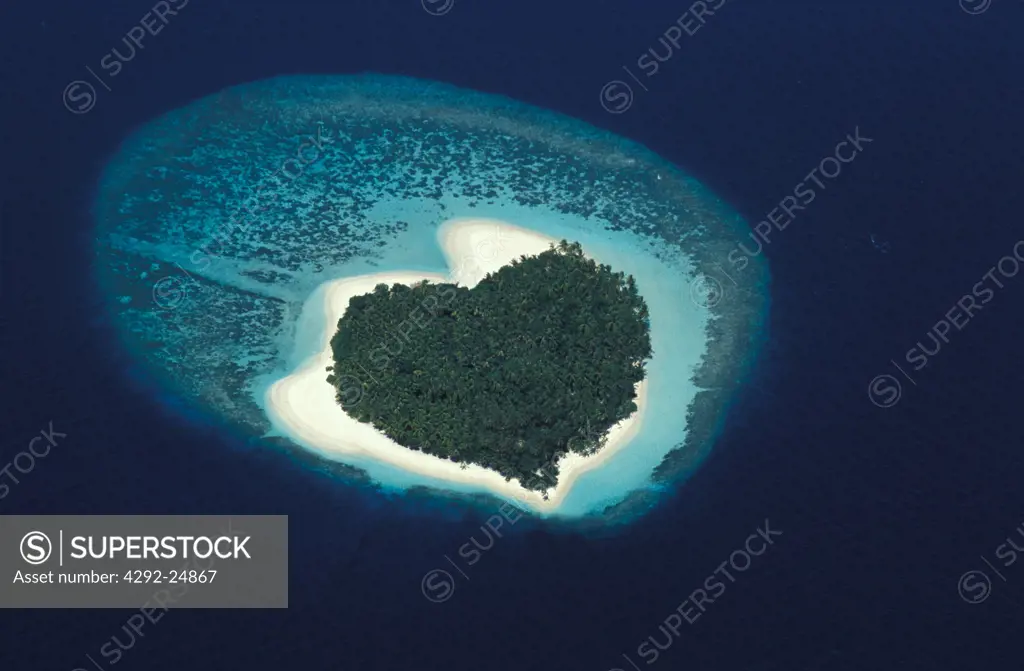 Heart Island, aerial view