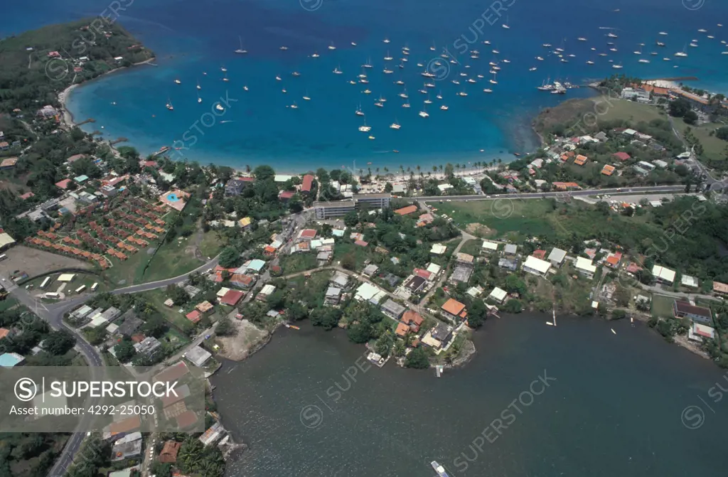 Martinica, Point of Bout, aerial view