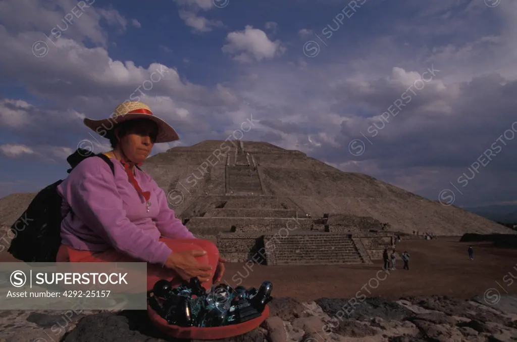 Mexico, Teotihuacan. Sun Pyramid