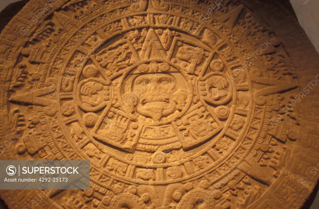 Mexico, Mexico City.The Maya Calendar