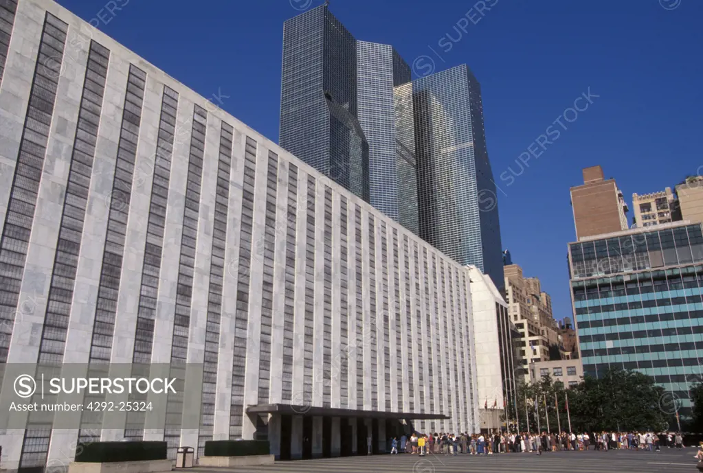 Usa, New York City, United Nations building