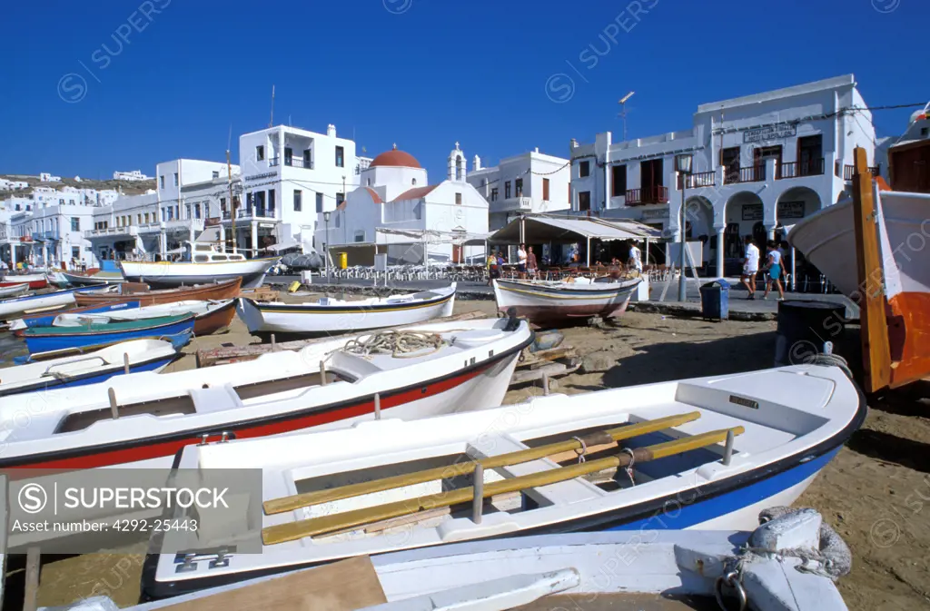 Greece, Mikonos the harbour