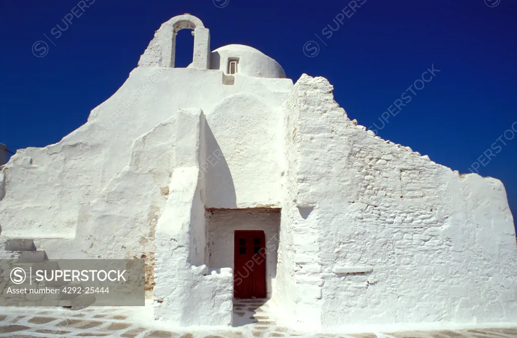 Greece - Cyclades , Church in Mykonos Island