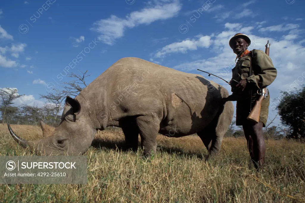 Rhino sactuary. Africa, Kenya, Sweetwater.
