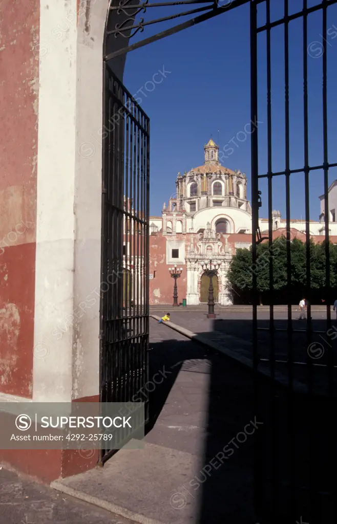 Mexico, Puebla. Town of Puebla. San Domingo Church
