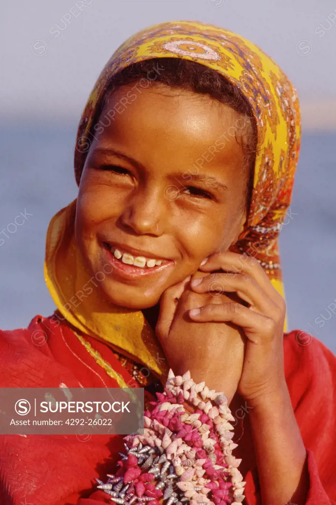 Egypt, young girl portrait