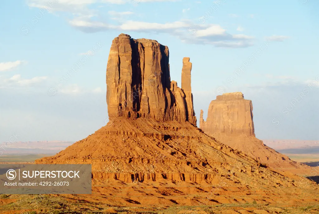 USA, Arizona, Monument Valley, Navajo Lands, The Mittens