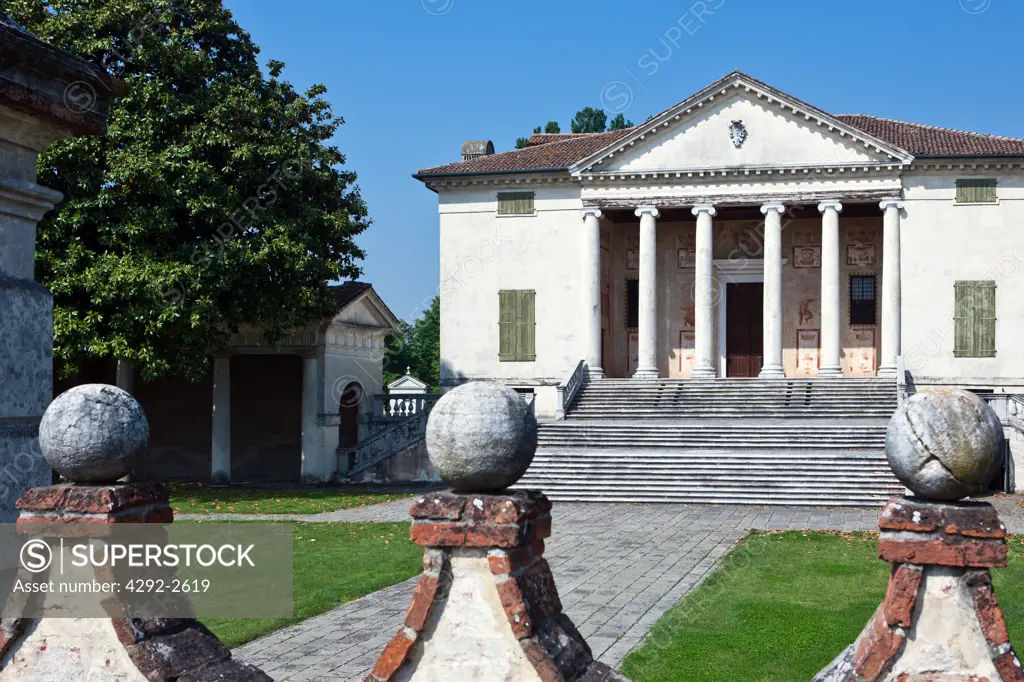 Italy, Veneto, Fratta Polesine, Villa Badoer, Andrea Palladio Architect