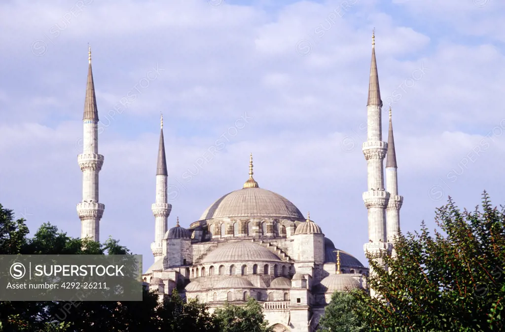 Turkey, Istanbul, Sultanahmet Mosque, Blue Mosque
