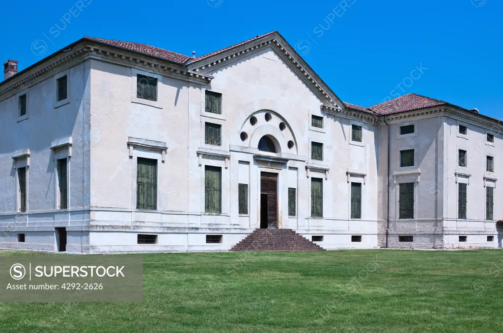Italy, Veneto, Pojana Maggiore, the Villa Pojana, Architect Andrea Palladio