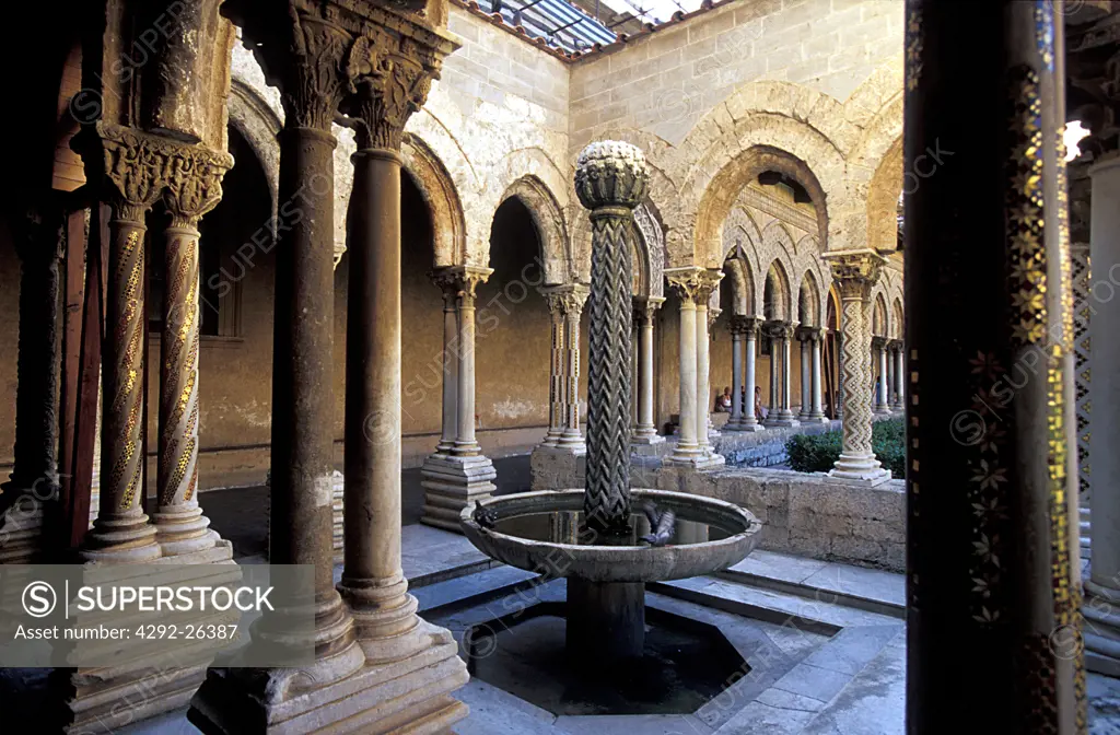 Sicily, Monreale monastery, cloister