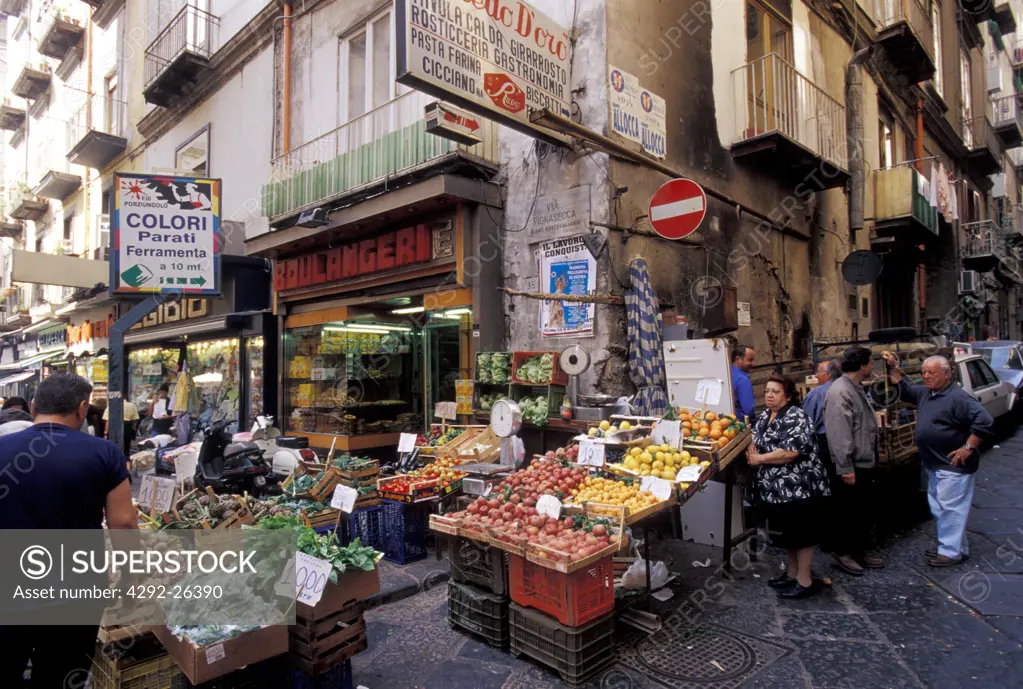 Campania, Naples, shop in Spaccanapoli quarter