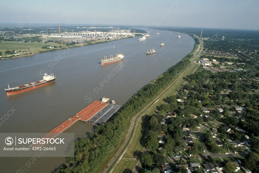 USA, Louisiana, New Orleans the Mississippi river