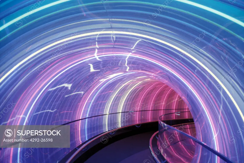 Colored tunnel