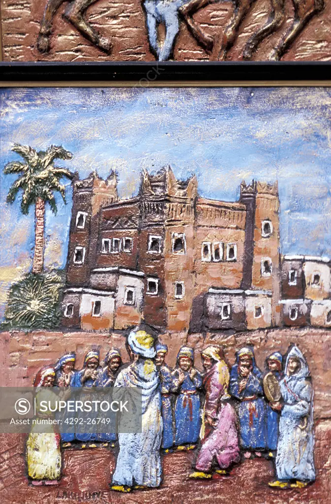 Morocco, souvenirs paintings
