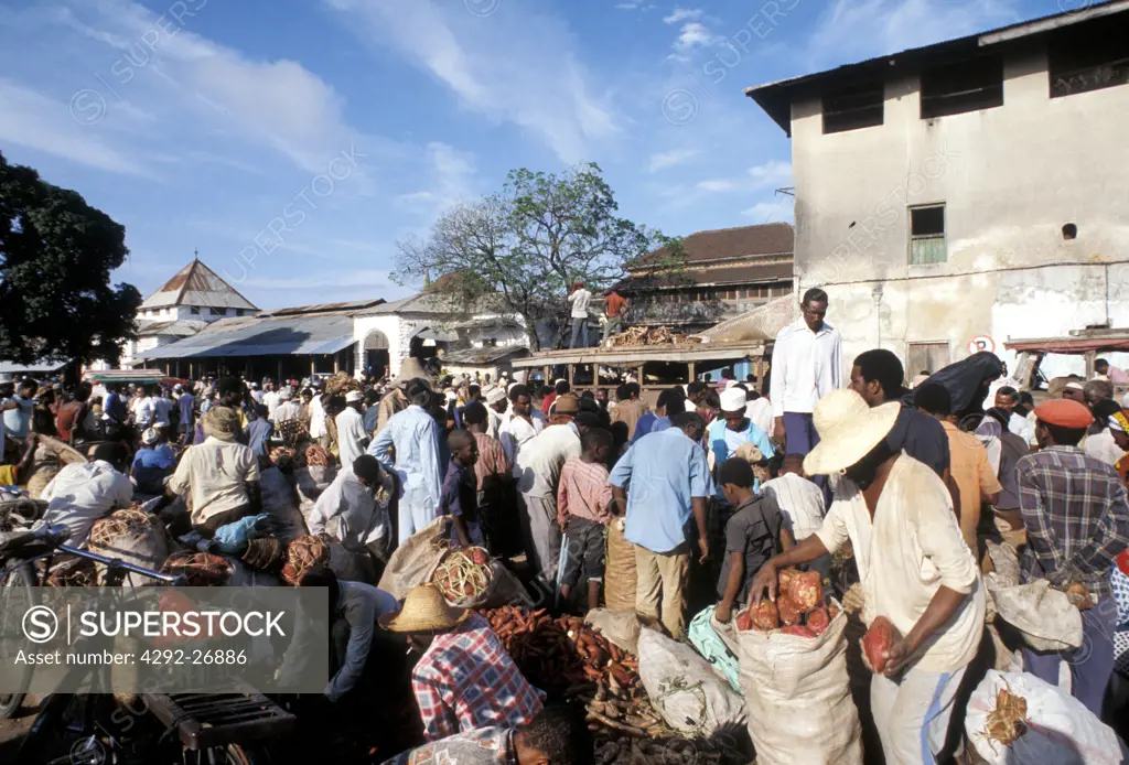 Africa, Tanzania, Zanzibar, the spice market