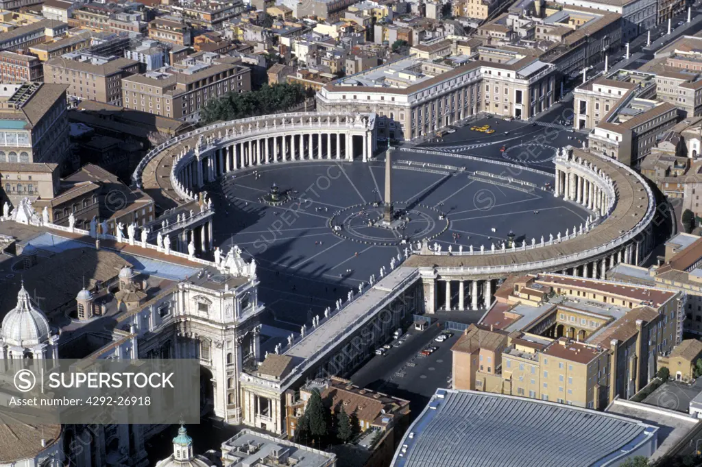 Italy, Lazio, Rome, aerial view of Saint Peter's square