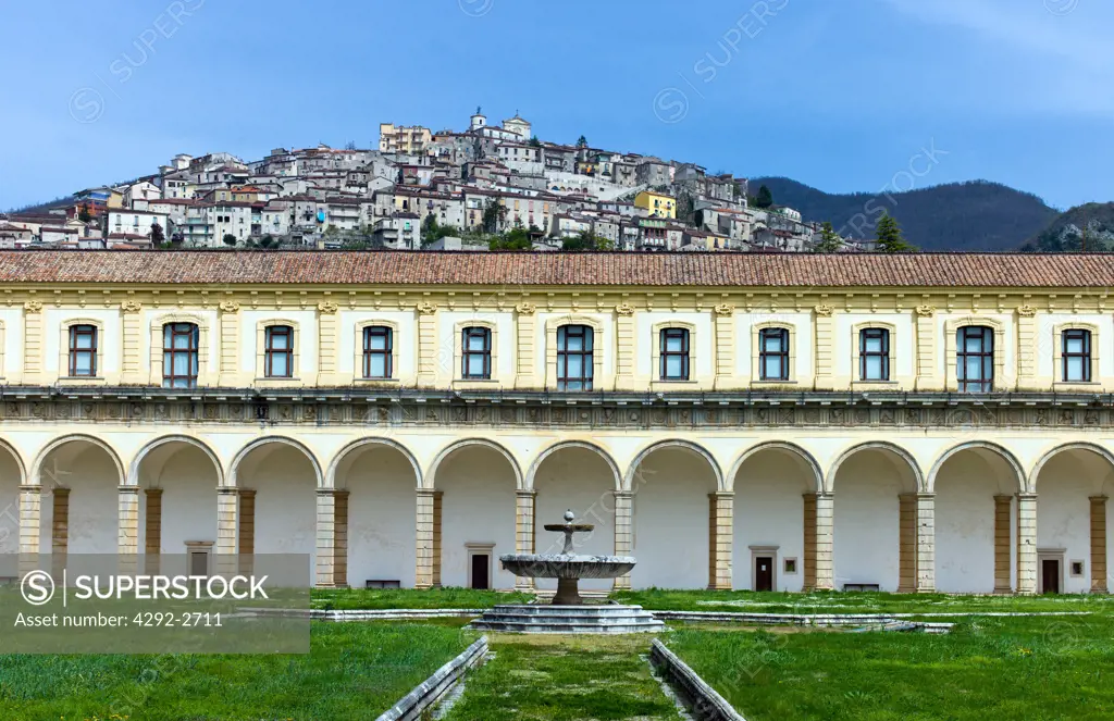 Italy, Campania, Padula, the Certosa of San Lorenzo, the Great Cloister