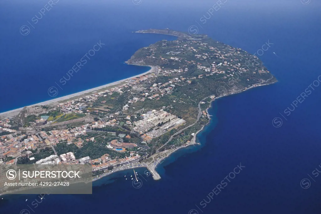 Italy, Sicily, Milazzo, Aerial view