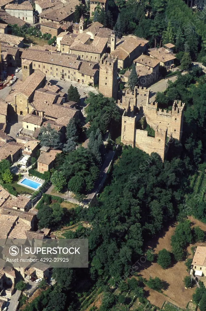 Italy, Emilia Romagna, Castell'Arquato, the castle