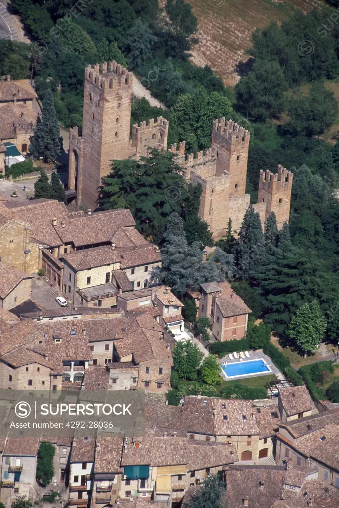 Italy, Emilia Romagna, Castell'Arquato, the castle