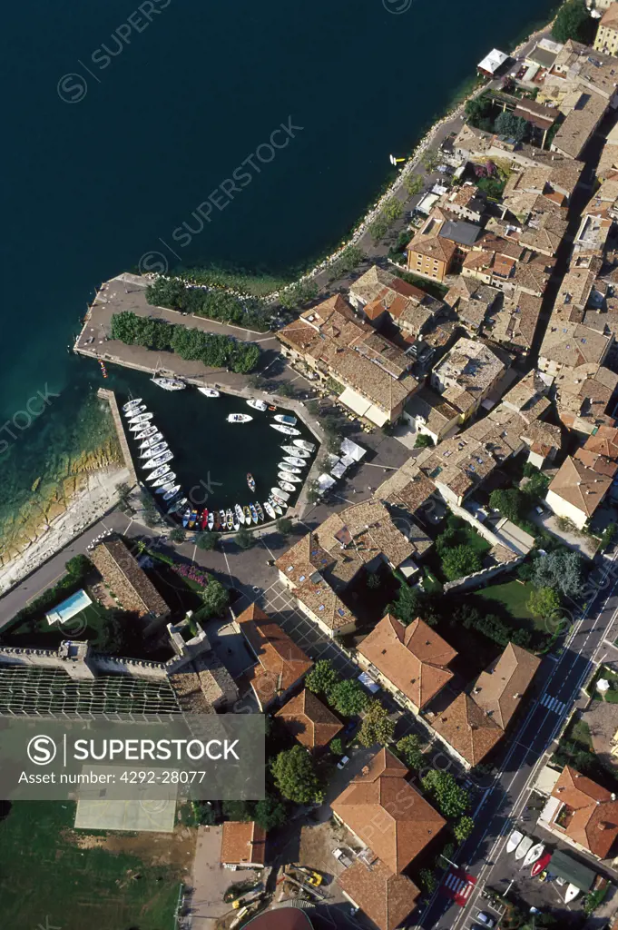 Italy, Veneto, Torri del Benaco aerial view