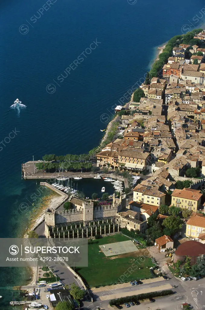 Italy, Veneto, Torri del Benaco aerial view