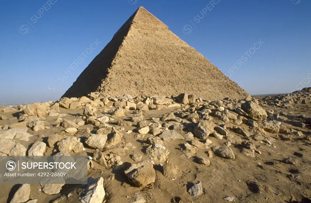 Africa, Egypt, Cairo, Giza, the Chephren Pyramid