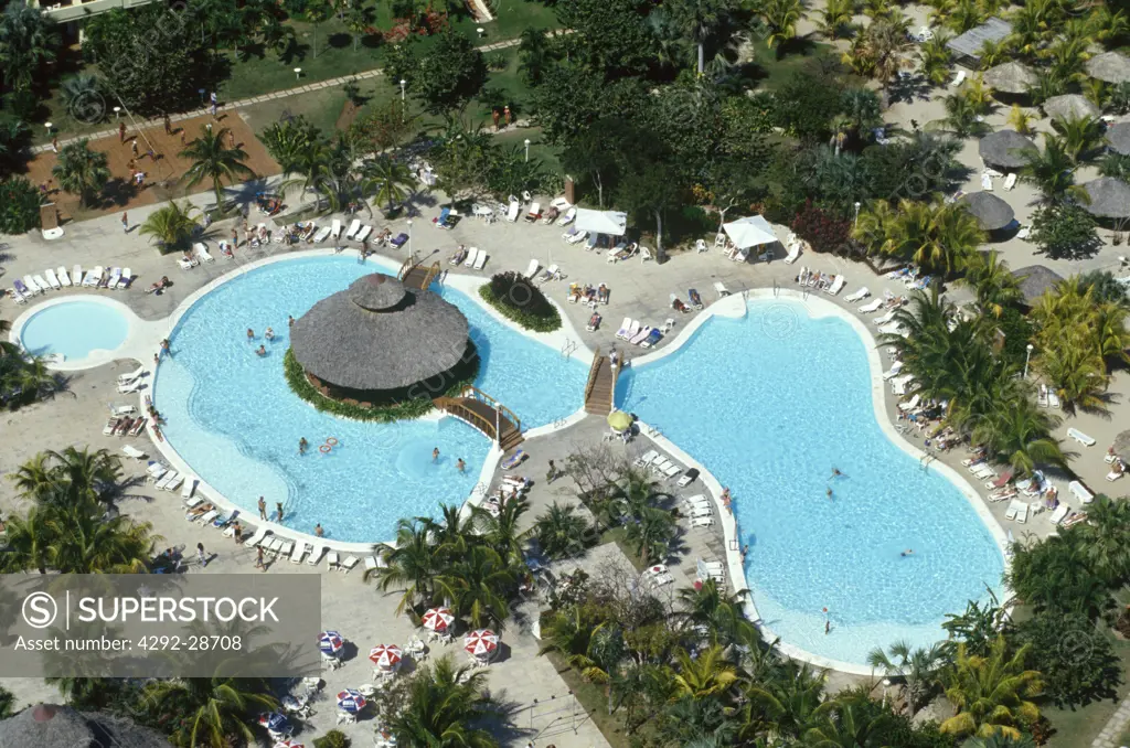 Cuba, Varadero, hotel and swimming pool