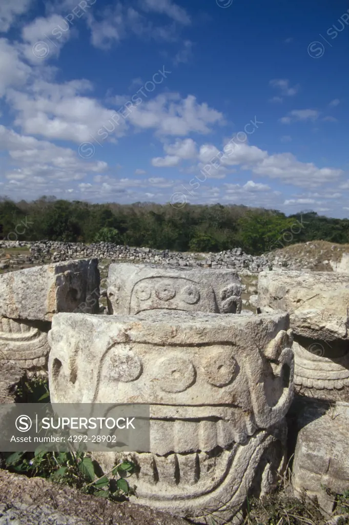 Mexico, Yucatan, Kabah, Maya ruins