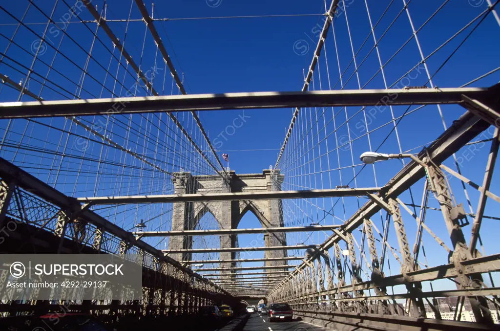 Usa, New York, New York City, Brooklyn Bridge