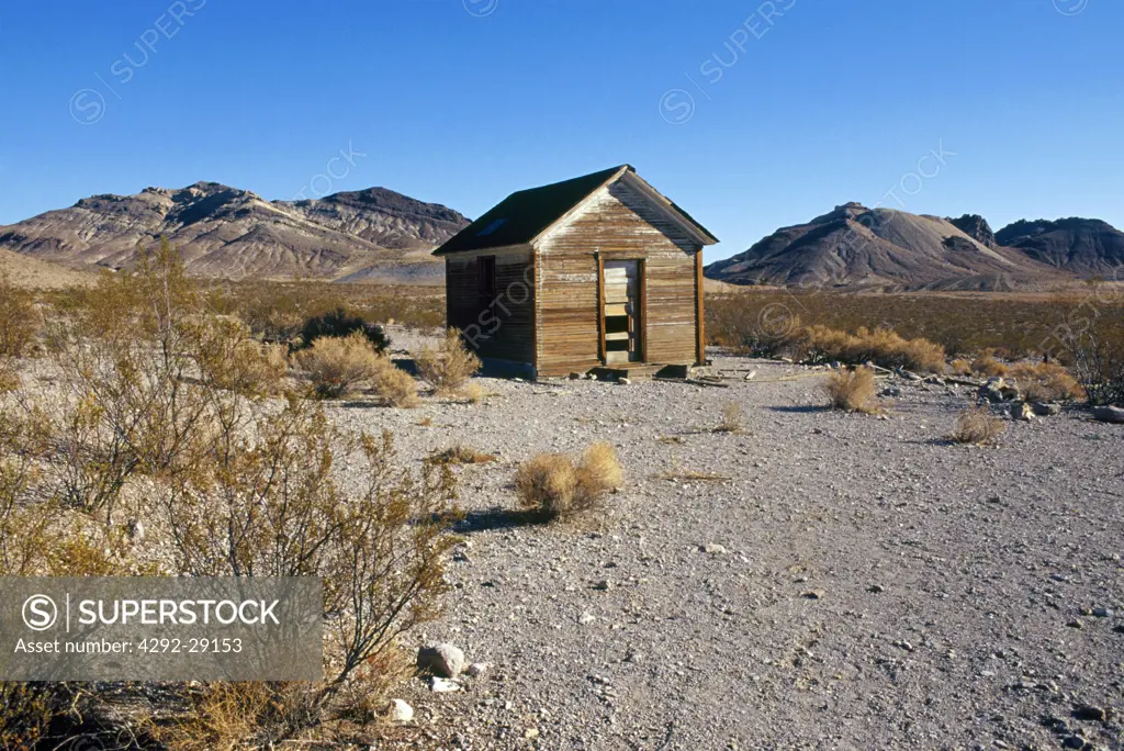 Usa, Nevada. Rhyolite ghost town