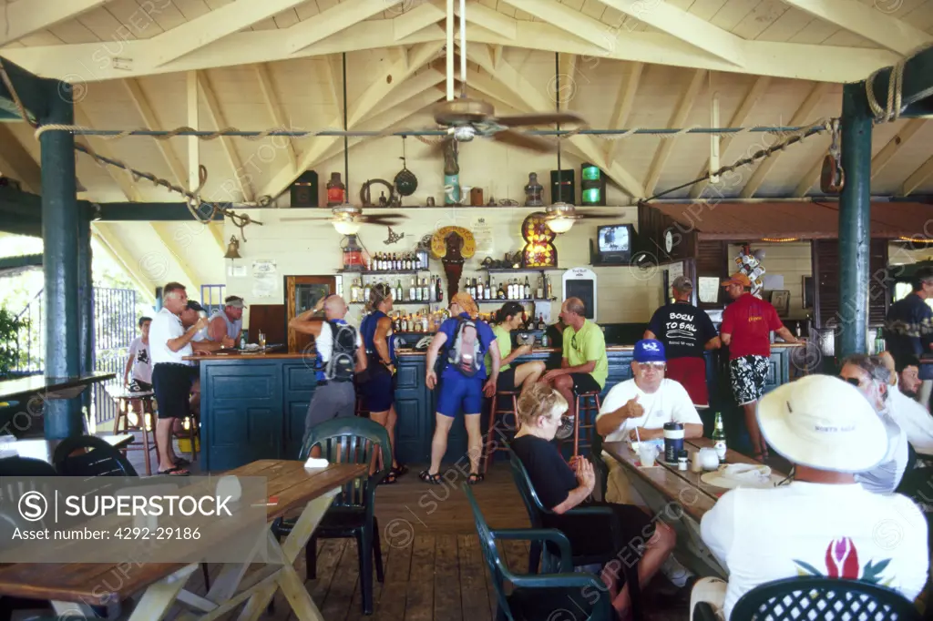 British Virgin Island, Tortola, Nanny Cay marina bar