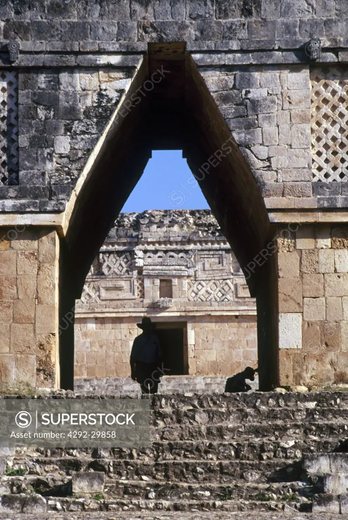 Mexico, Yucatan, Uxmal ruins, the governor's palace