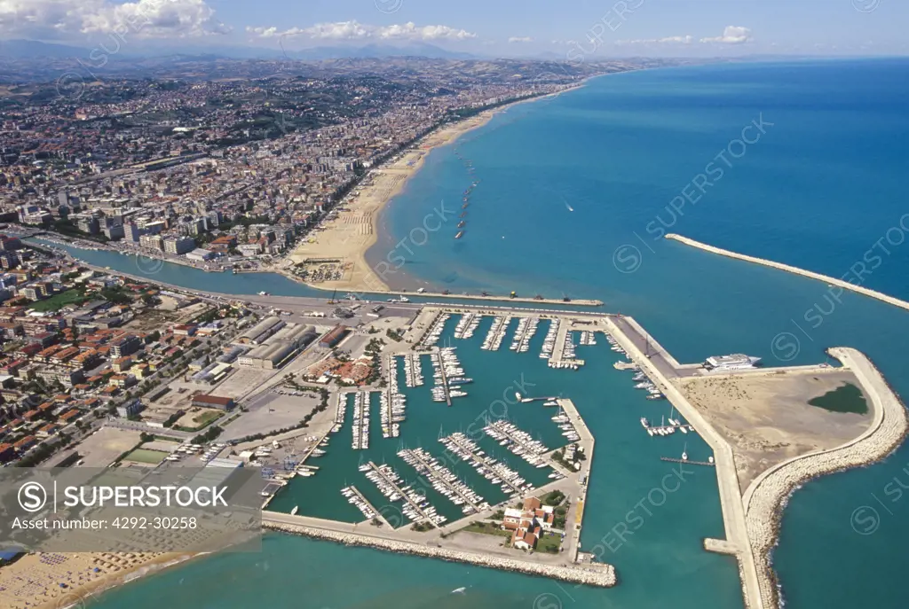 Italy, Abruzzo, Pescara, aerial view