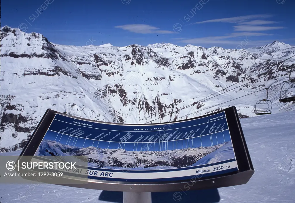 France, Alpes, Haute Savoie in winter, Bonneval