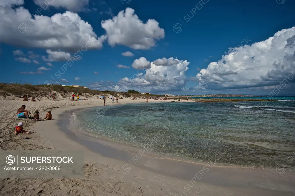 Spain, Balearic Islands, Formentera, the beach