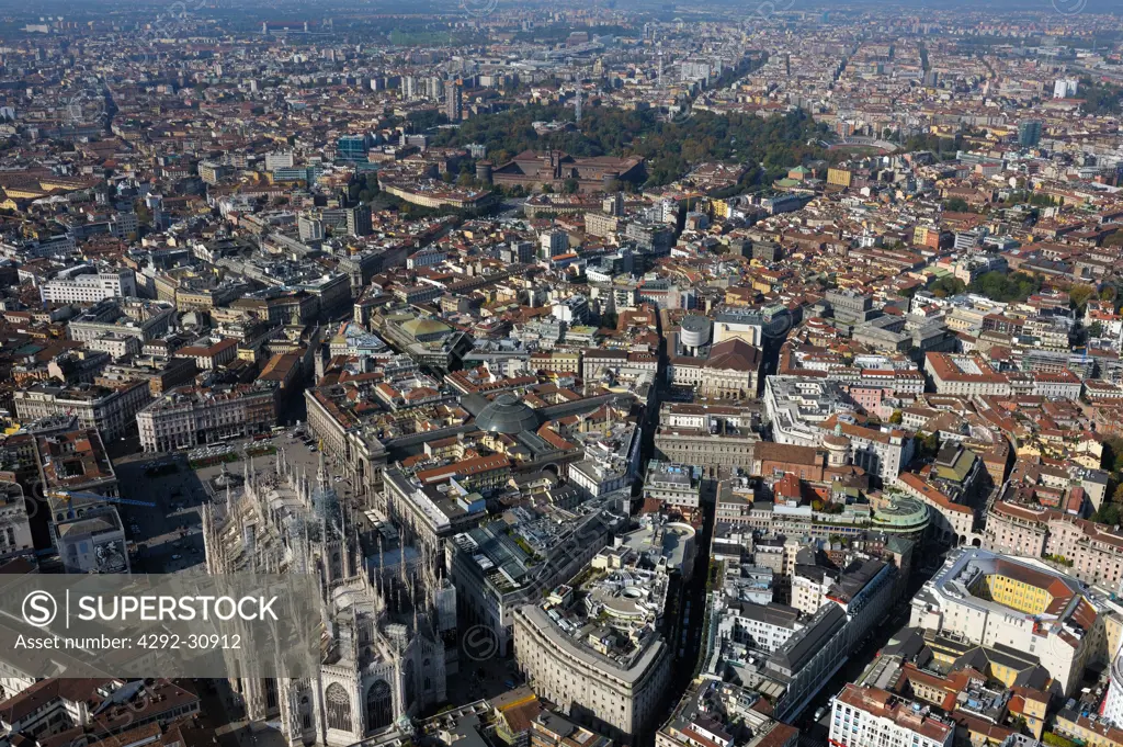 Italy, Lombardy, Milan, aerial view