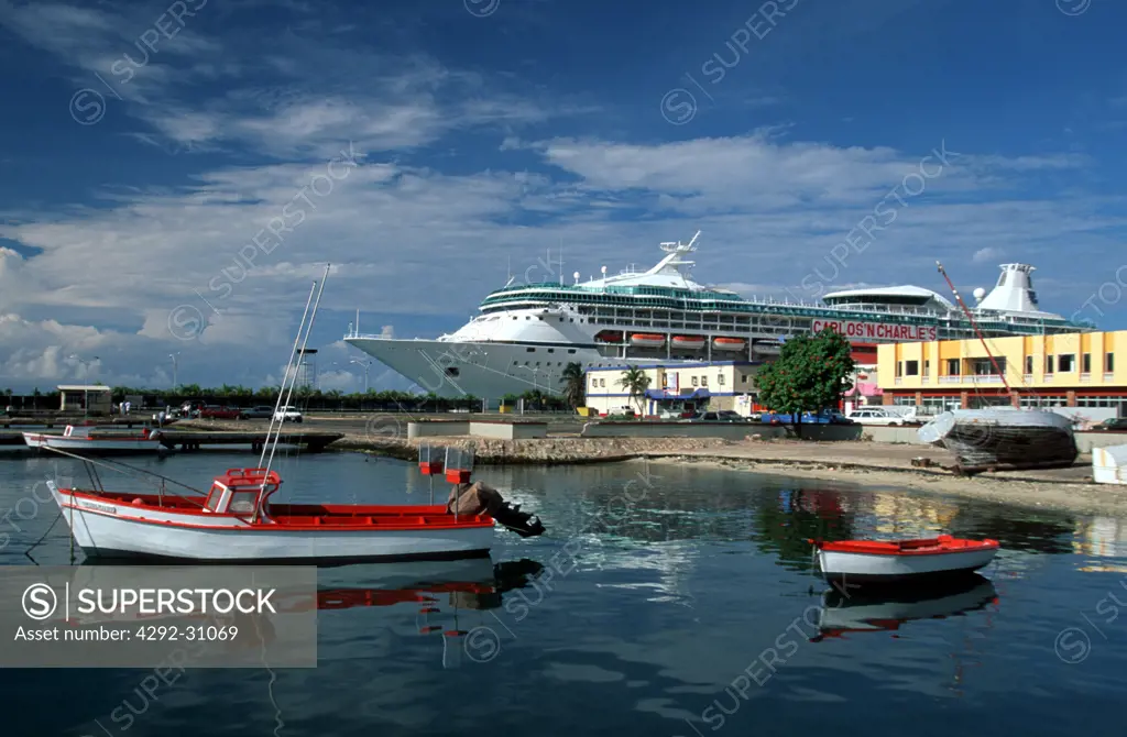 Oranjestad harbour Aruba Caribbean