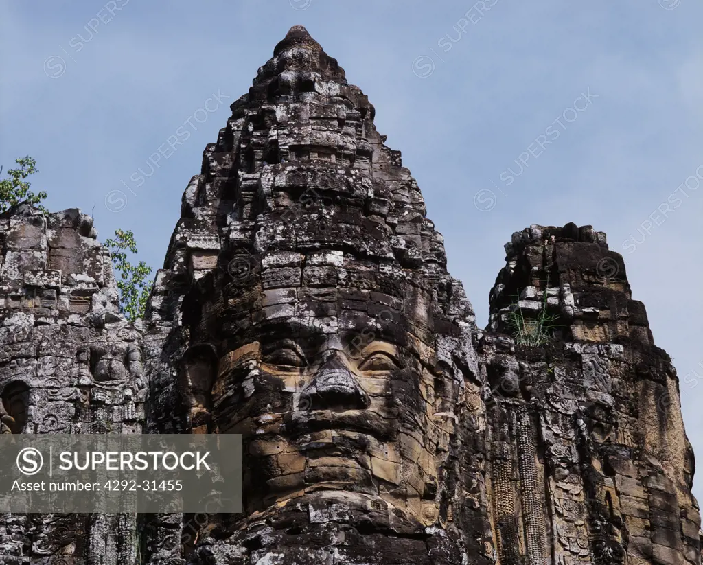 Asia, Cambodia , Angkor, Bayon temple ruins