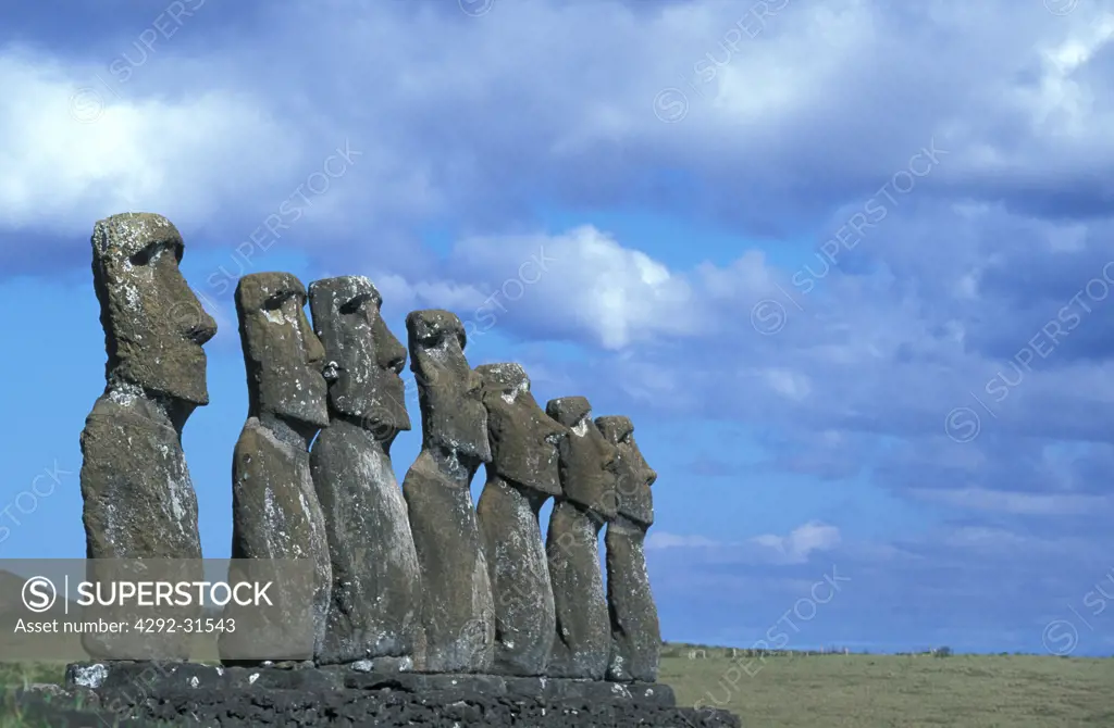 Chile Easter Island - Ahu Akivi,