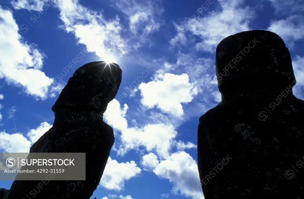 Easter Island. Chile. Ahu Akivi