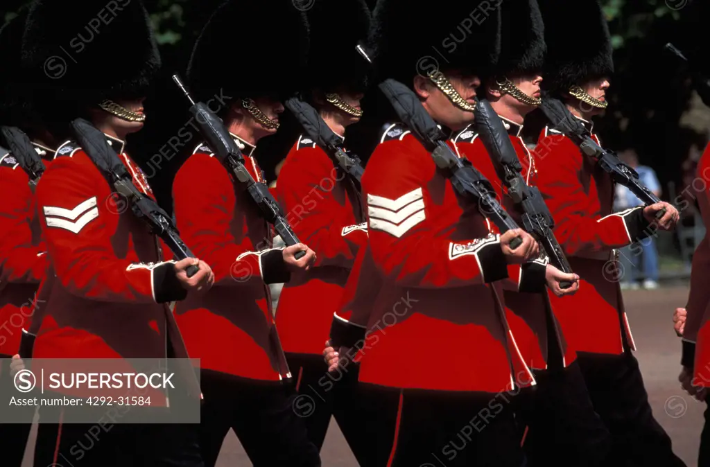 UK, London, Royal Guards marching