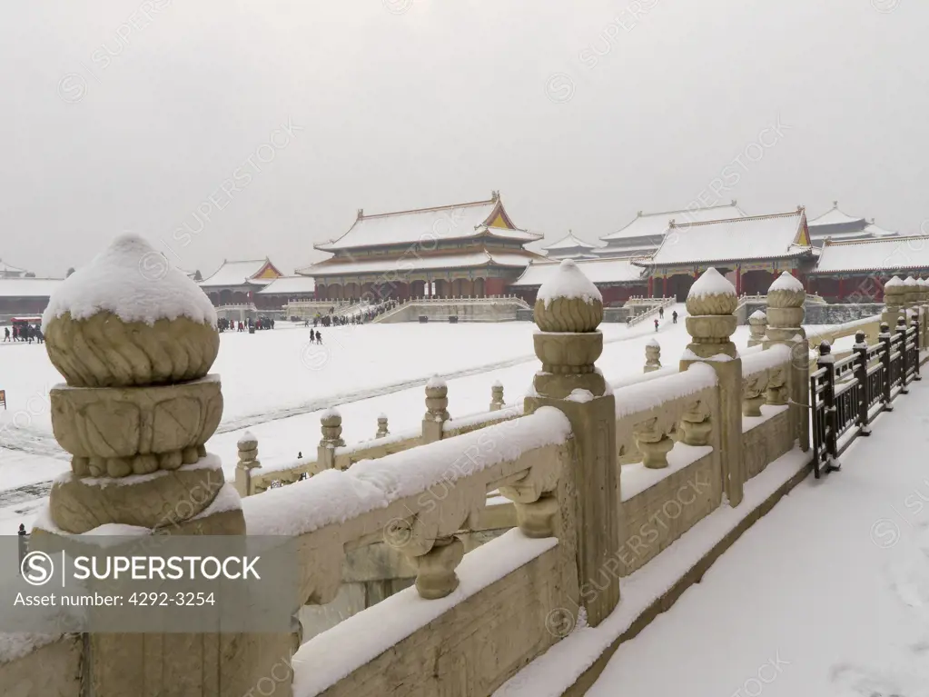 China, Beijing, The Forbidden City, in winter