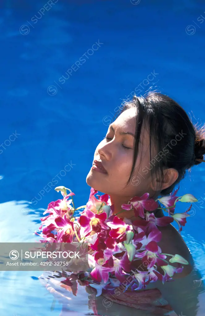 Asia, Thailand, Koh Samui. Woman in Spa