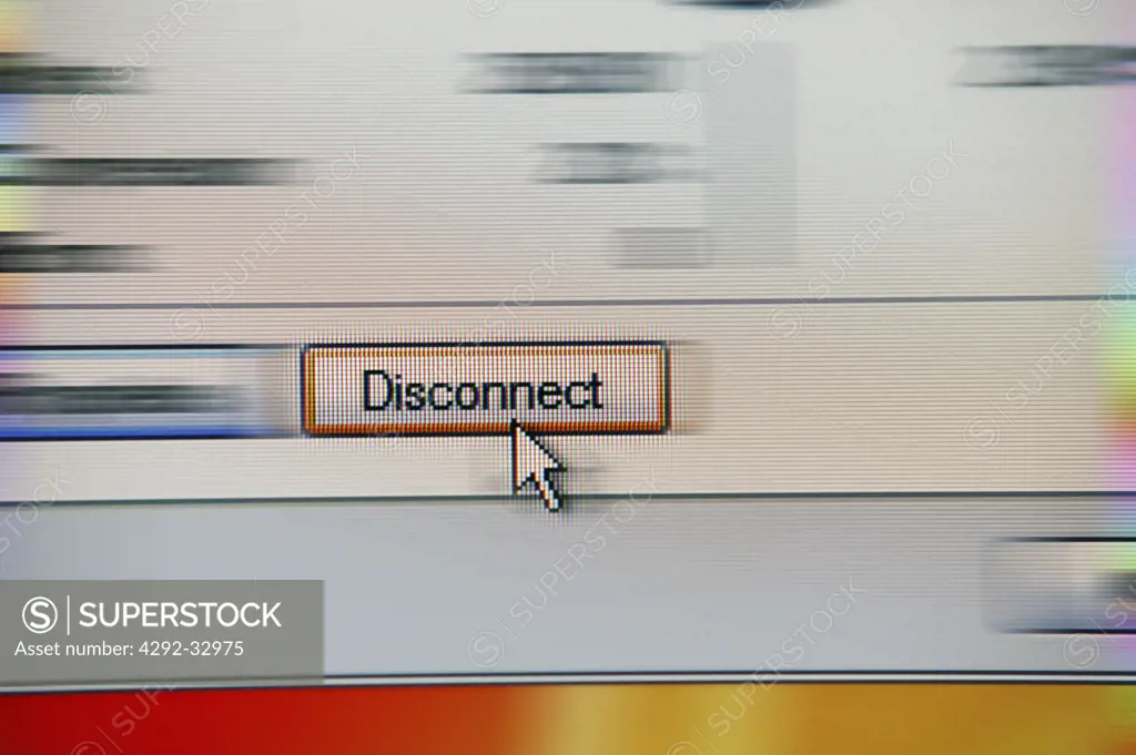 Disconnect on Computer Monitor