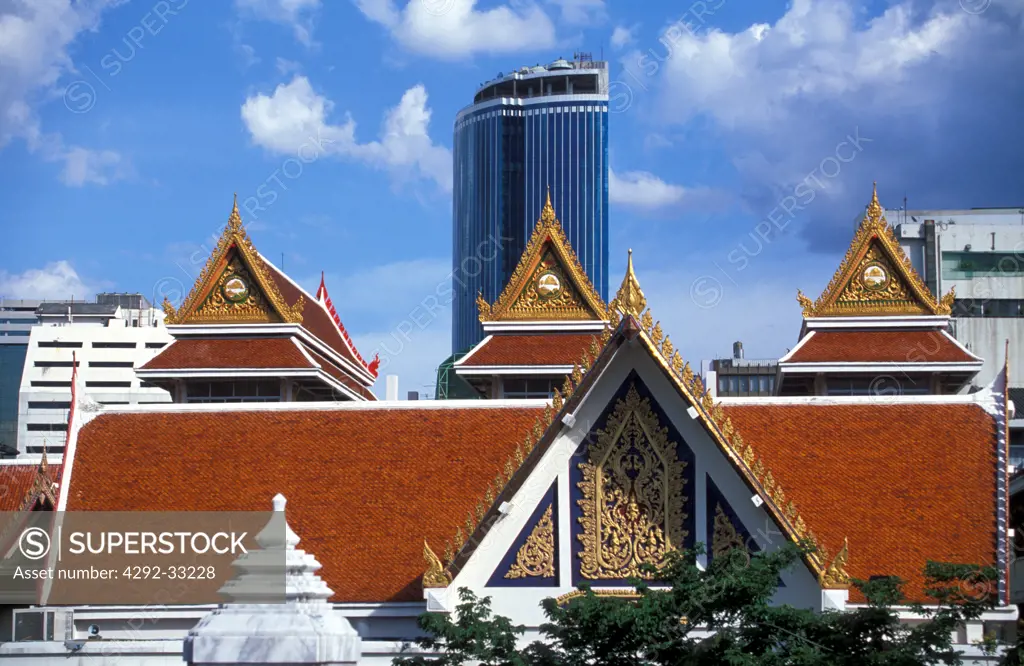 Thailand, Bangkok, Temple Wat Hua Lamphong