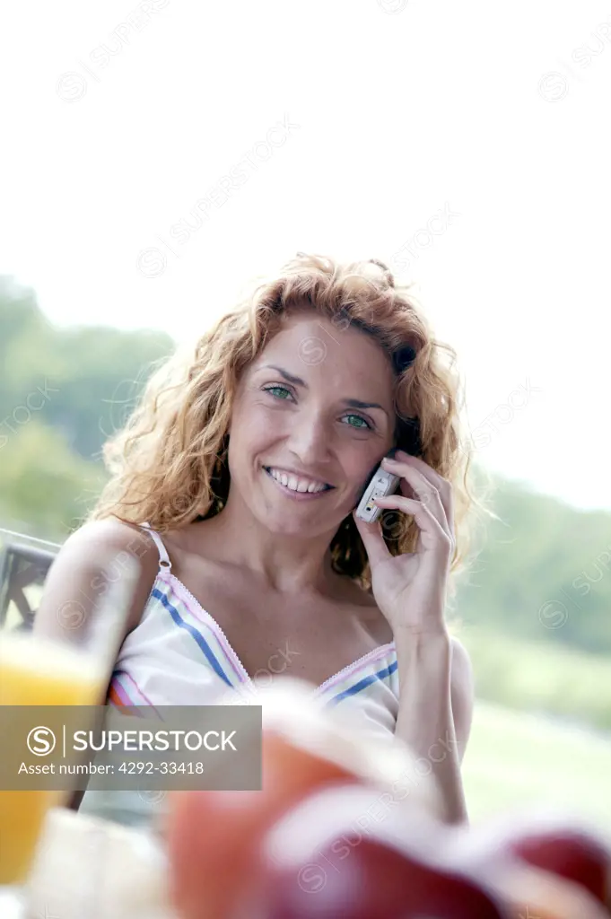 Woman with mobile
