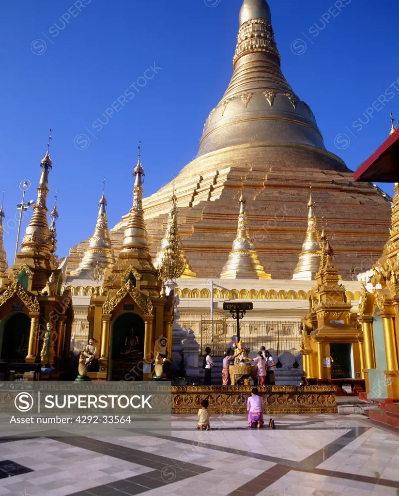 Asia, Burma, Yangon, Shwedagon Pagoda