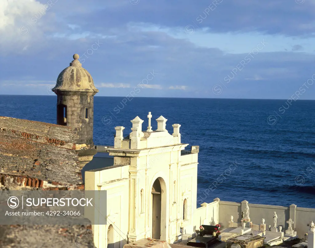 Old San Juan, Puerto Rico, El Morro Fortress. Caribbean